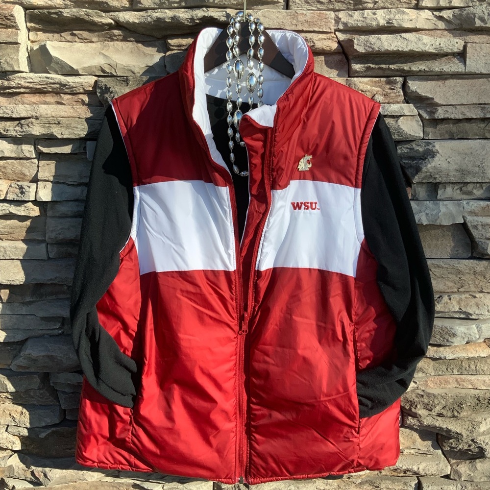 Columbia Rversible Vest - Washington State Cougs L